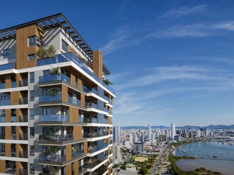 Apartamento com Vista para a Beira Rio no Vista Mare na Fazenda