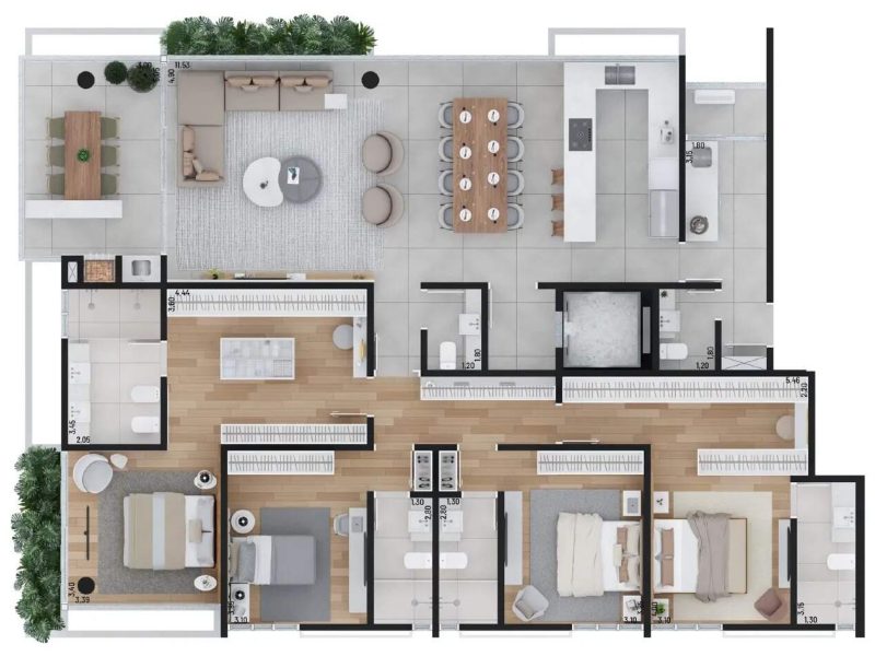 Apartamento com Vista Mar no Vero Praia Brava